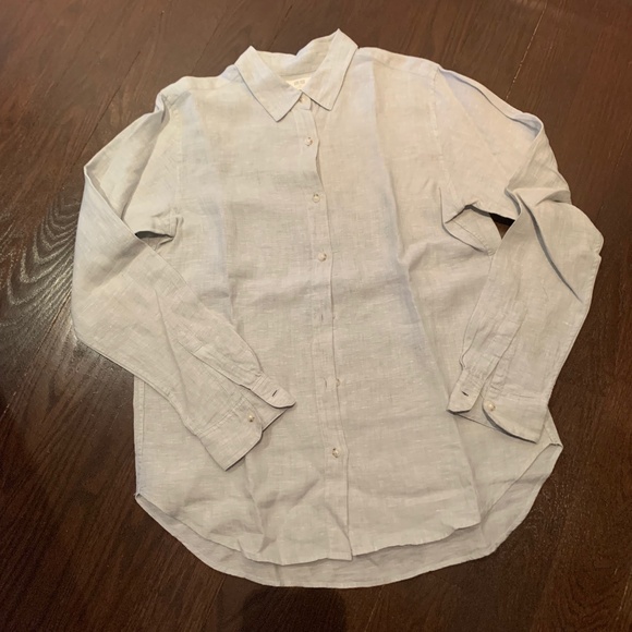 UNIQLO Ladies linen long sleeves shirt - Picture 1 of 6